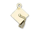 Charms - Diploma Cap - 20mm x 12mm - 5 pieces - Antique Gold
