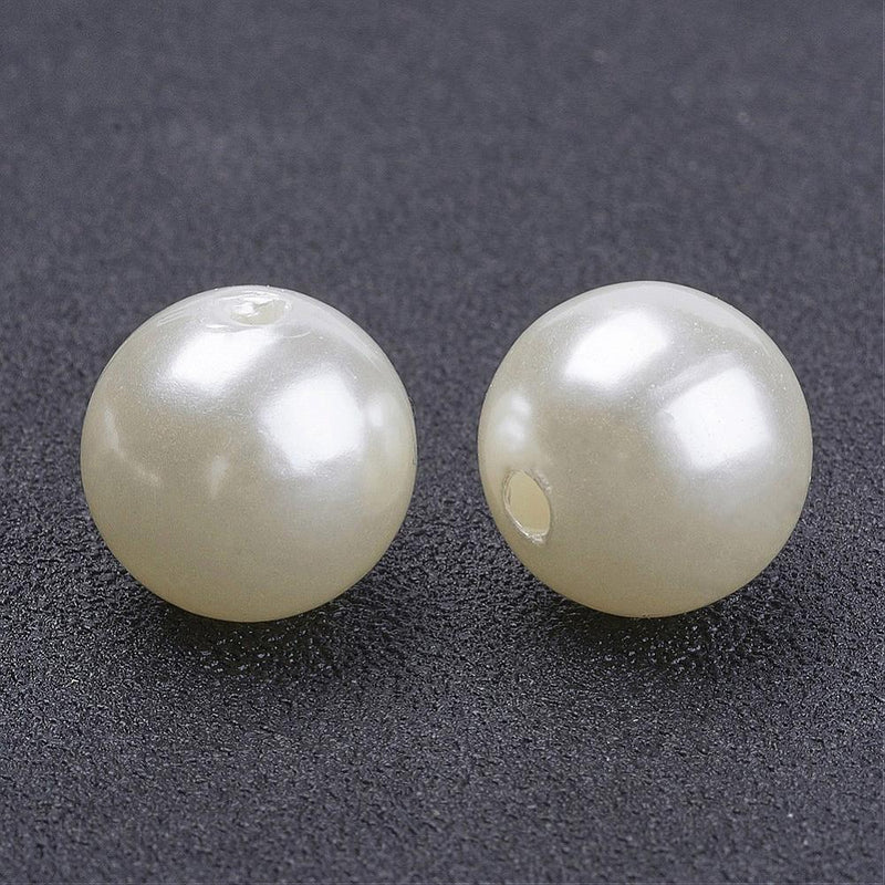 Acrylic - Pearls - Round - 50 pieces