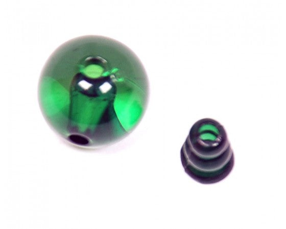 Resin - Guru Bead - 3 Hole - 14mm - 1 set