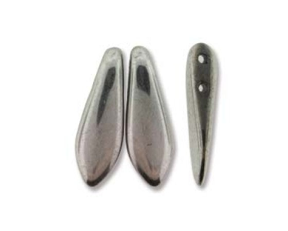 Czech - Dagger - Two Hole - 5mm x 16mm - 50 pieces