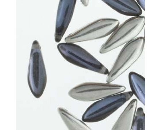 Czech - Dagger - Single hole - Side Drilled - 5mm x 16mm - 25 pieces