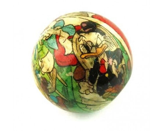 Paper and Wood - Large Bead - Round - 1 piece