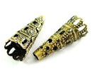 Bead Cones - Column - 22mm x 9mm - Antique Bronze - 20 pieces