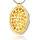 Pendant - Mask - Enamel and Rhinestone - 45mm x 30mm - 1 piece