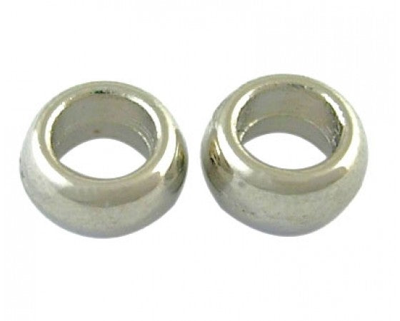 Metal - Ring - 6.5mm x 3mm - 20 pieces - Antique Silver