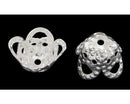 Bead Cones - Metal - 8mm x 6mm - Silver Plated