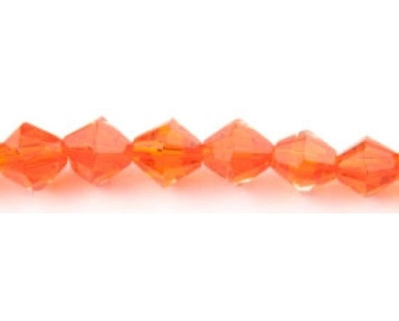 Glass - Bicone (Faceted) - 6mm - 30cm Strand