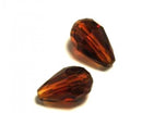 Glass - Drop (Faceted) - 12mm x 8mm - 20 pieces