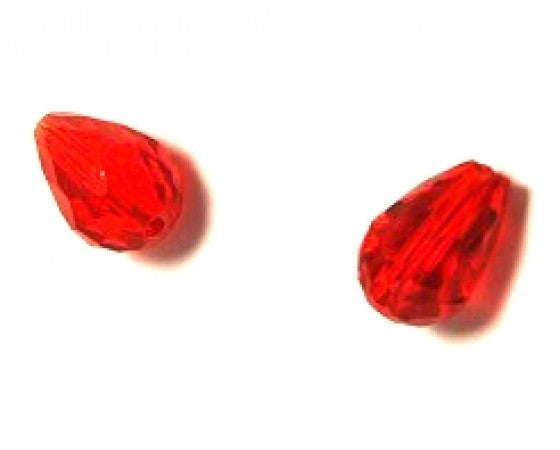 Glass - Drop (Faceted) - 12mm x 8mm - 20 pieces