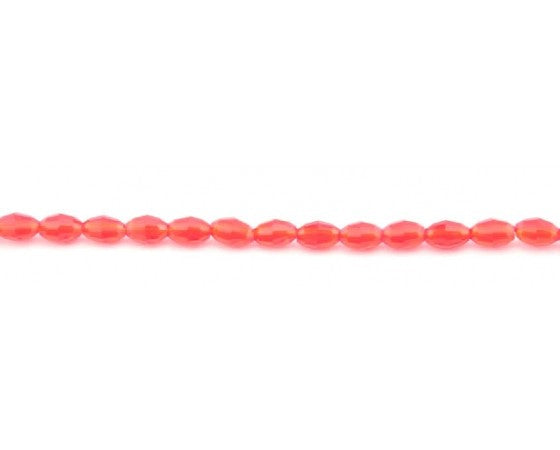 Glass - Oval (Faceted) - 6mm x 4mm - 42cm Strand