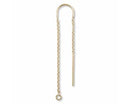 Ear Thread with Closed Loop - Gold Filled - 7.5cm - 1 pair