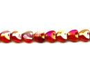 Glass - Heart - 8mm x 8mm - 1 strand