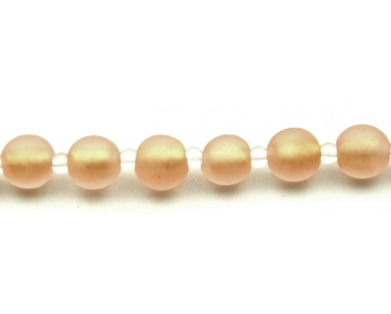 Glass - Round (Frosted) - 12mm - 1 strand
