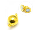 Clasp - Magnetic - Round with Jump Rings - 12mm