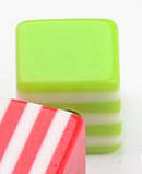 Resin - Cube - 8mm - Stripes - 10 pieces