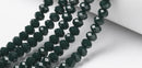 Glass - Abacus (Faceted) - Opaque - 6mm x 5mm - 40cm