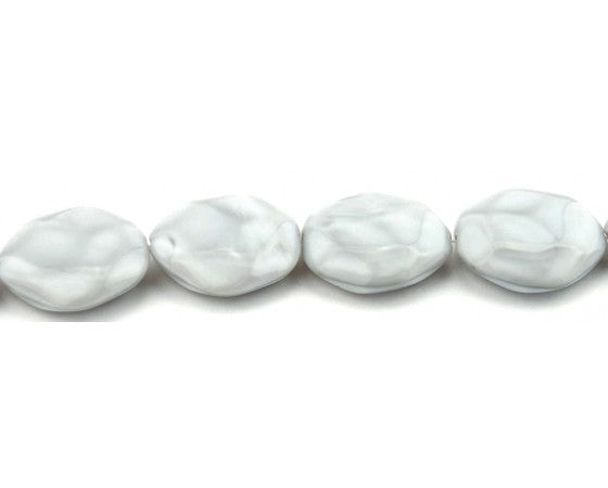 Glass - Coin (Irregular) - 24mm - 8 pieces - Grey