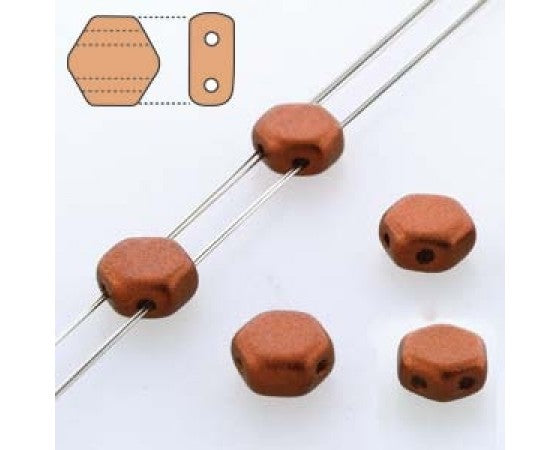 Czech - Honeycomb - Two Holed - 6mm - 1 strand (30 beads)