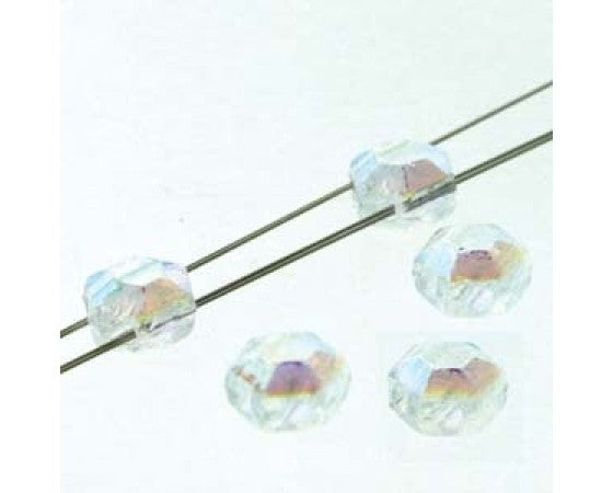 Czech - Honeycomb Jewel - Two Holed - Chiseled - 6mm - 1 strand (30 beads)