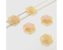 Czech - Honeycomb Jewel - Two Holed - Chiseled - 6mm - 1 strand (30 beads)