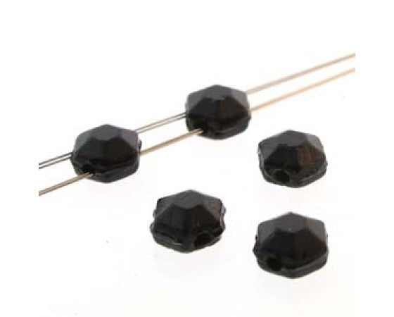Czech - Honeycomb Jewel - Two Holed - Chiseled - 6mm - 1 strand (30 beads)