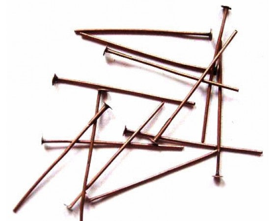 Headpins - 100 grams - Antique Copper - 28mm - Seconds