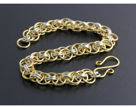 Weave Got Maille - Helm Bracelet - Gold and Silver