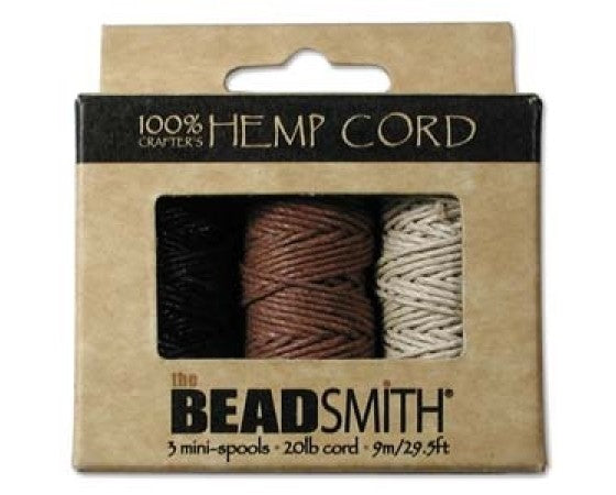 BeadSmith - Hemp Cord - 3 pack Spool