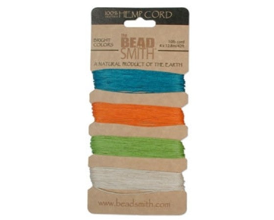 BeadSmith - Hemp Cord - 4x Strand Card