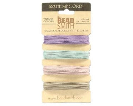 BeadSmith - Hemp Cord - 4x Strand Card