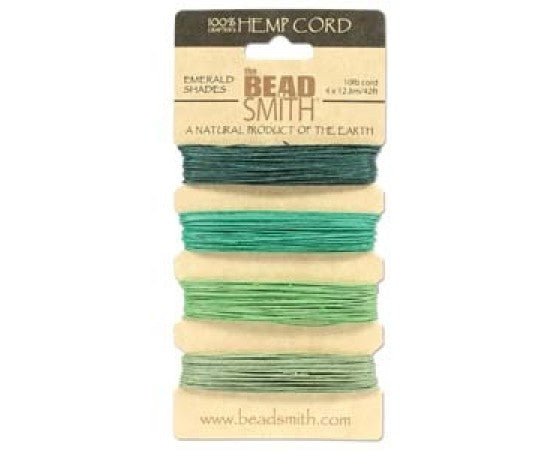 BeadSmith - Hemp Cord - 4x Strand Card