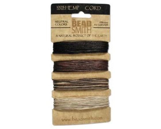 BeadSmith - Hemp Cord - 4x Strand Card