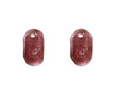 Art Glass - Dog Tags - 13mm x 20mm - 2 pieces
