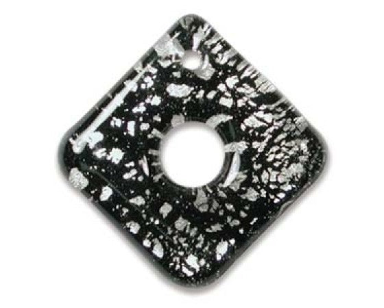 Art Glass - Diamond - 24mm x 24mm - 2 pieces