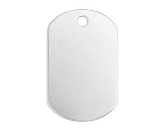 Pendant - Dog Tags - 31.5mm - Aluminium
