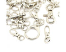 Clasp - Swivel - Metal - 5 pieces - Platinum