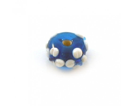 Lampwork - Abacus (Flower) - 12mm x 9mm - 10 pieces