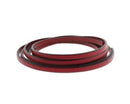 Licorice Leather - Flat - 5mm x 2mm - 1 meter