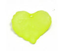 Acrylic - Leaf - Frosted - 16mm x 15mm - 50 pieces