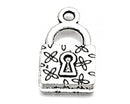 Charms - Locks - 10 pieces - Antique Silver