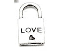 Charms - Locks - 10 pieces - Antique Silver