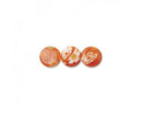 Millefiori - Round (Disc) - 8mm - 40cm strand - Orange