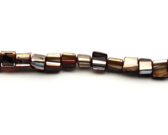 Shell - Mother of Pearl - Beads - Square - 38cm strand