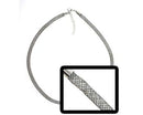 Mesh Necklace lined with Bicone Beads - 5.3mm - 43cm