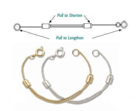Necklace Extender - Adjustable - 1 piece