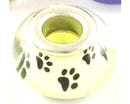 Acrylic - Rondelle (European Style) - 14mm x 10mm - 1 piece - Paw Print