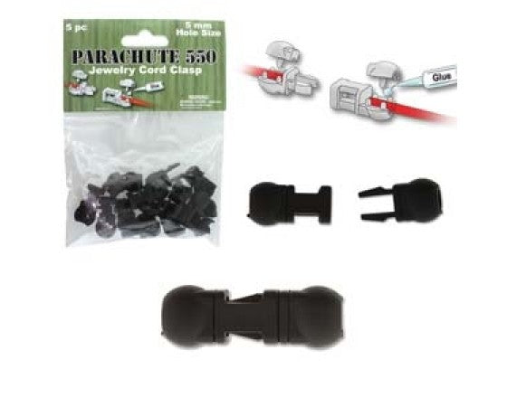 Buckle - Plastic - Jewellery Cord - 5 pieces