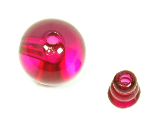 Resin - Guru Bead - 3 Hole - 14mm - 1 set