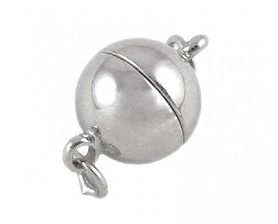 Clasp - Magnetic - Round with Jump Rings - 12mm