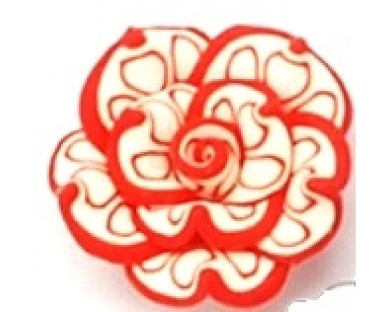 Polymer Clay - Large Flower - 25mm x 15mm - 1 piece